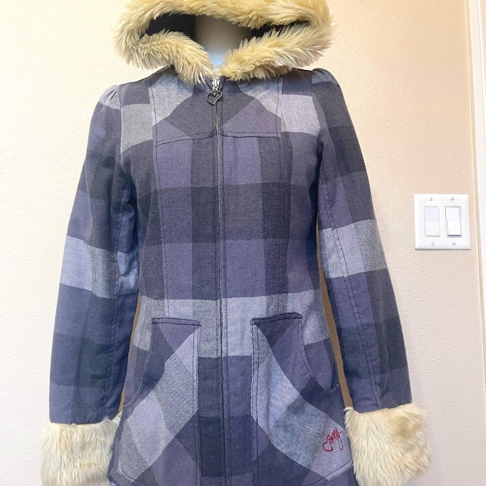 Roxy Fur Trim Jacket (juniors size large)